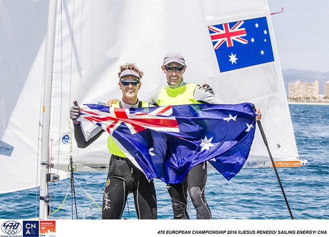 Will Ryan Mat Belcher 470 European Championship 2016 &copy;  Jesus Renedo http://www.sailingstock.com